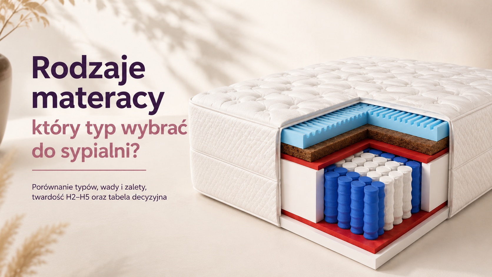 rodzaje materacy - jaki materac wybrac?